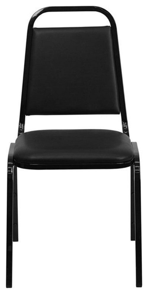 Flash Furniture Hercules Series Banquet Stacking Chair in Black