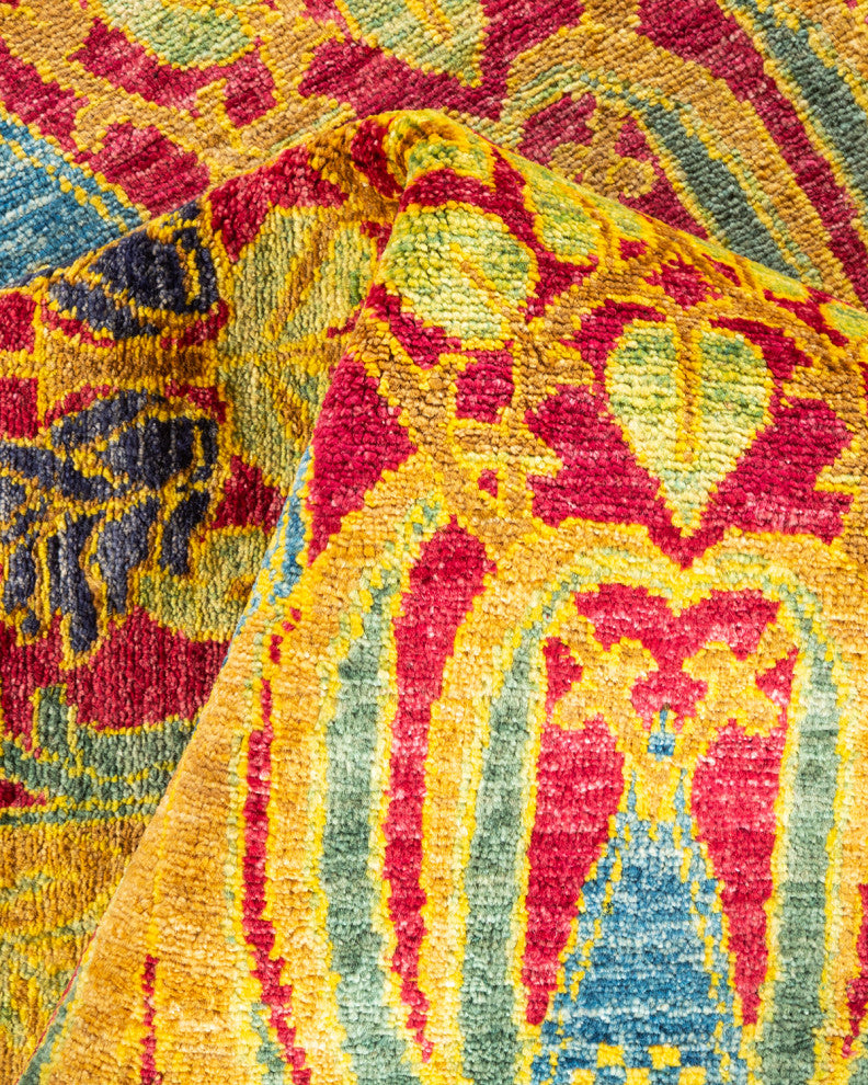 Sinha One-of-a-Kind Hand-Knotted Area Rug Purple, 9'0"x11'7"