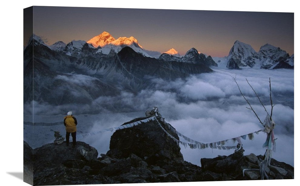 "View Of Mt Everest And The Himalayan Mountains, Khumbu, Nepal" Artwork