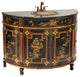 Black Lacquer Large Round Vanity Landscape