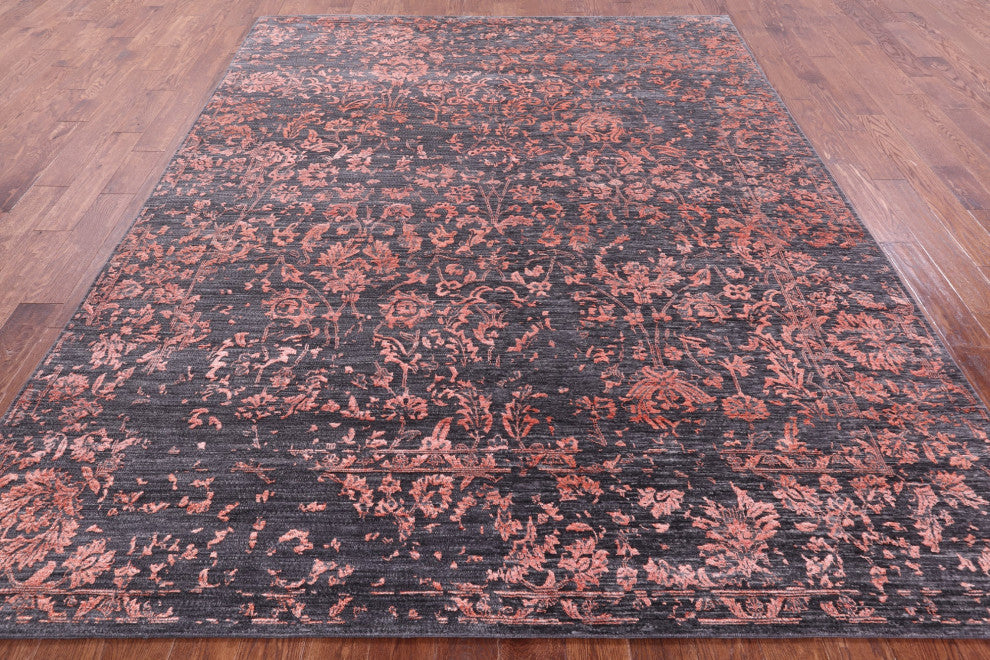 8' 2" X 10' 2" Persian Hand-Knotted Wool & Silk Rug - Q15754