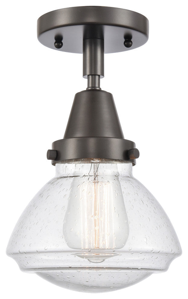 Innovations 447-1C-OB-G324-LED Olean 1 Light Flush Mount, Oil Rubbed Bronze
