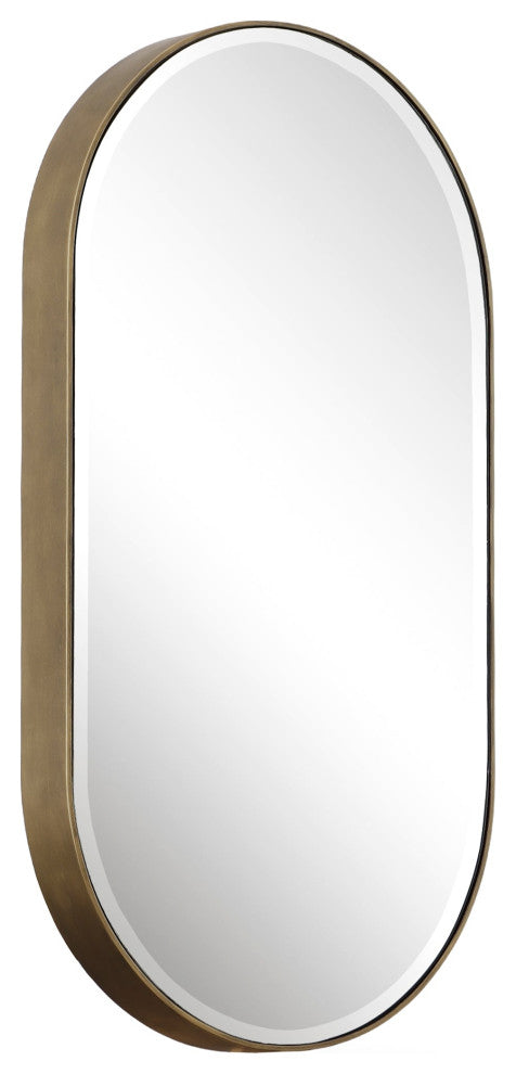 Uttermost Lago Oval Gold Mirror