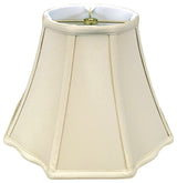 Royal Designs Flare Bottom Outside Corner Scalloped Basic Lamp Shade, Beige, Bei