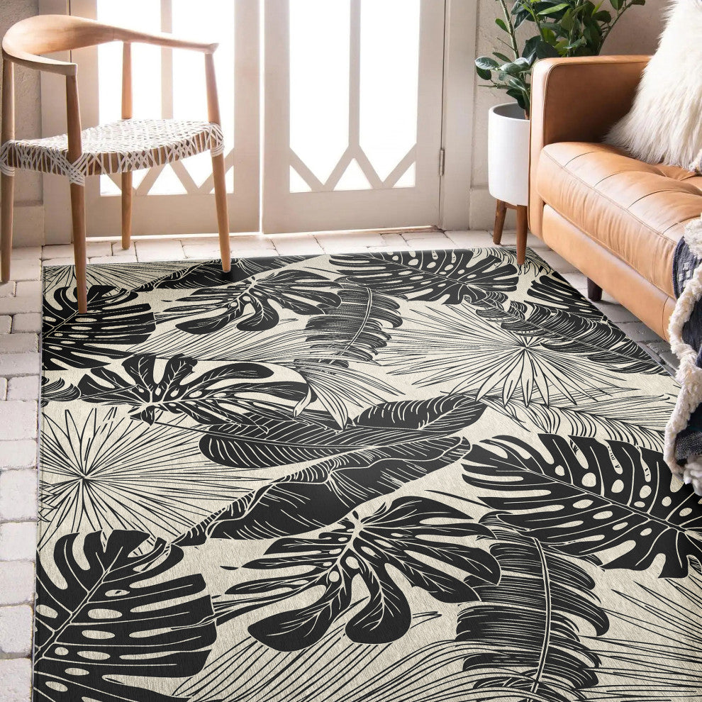 Indoor/Outdoor Tropics TC16 Eclipse Machine Washable 3' x 5' Rug