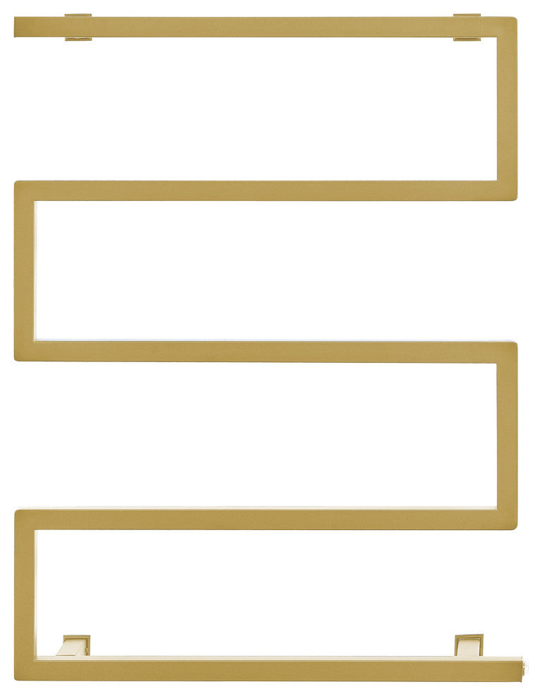Voltaire 5-Bar Electric Towel Warmer, Brushed Gold