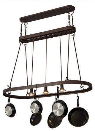 55"L Harmony 3 Light Pot Rack