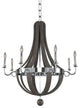 Kalco Lighting Sharlow 8-Light Chandelier, Chrome