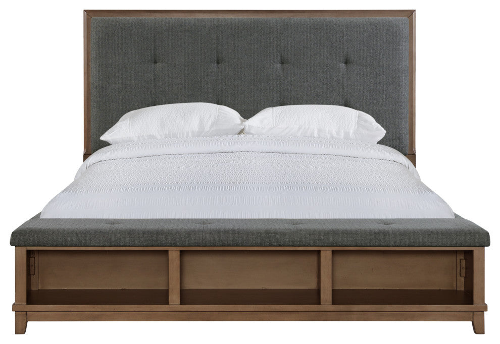 Picket House Jaxon King Storage 5 Piece Bedroom Set, Gray