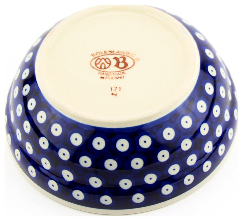 Polish Pottery Cereal / Salad Bowl, Pattern Number: 42
