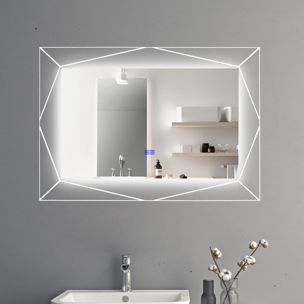 CHLOE Lighting SPECULO Back Lit LED Mirror 6000K, Daylight White, 39"