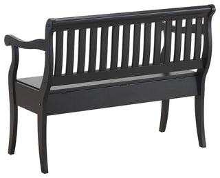 Veranda Storage Bench - Antique Black