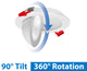 DGF 4" Selectable Canless Floating Gimbal LED Recessed Downlight, White
