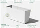 Midori Trough Planter, White, 31 Inch, 1 Pack