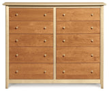 Copeland Sarah 10 Drawer, Cherry/Maple