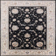 Ahgly Company Indoor Square Mid-Century Modern Area Rugs, 8' Square
