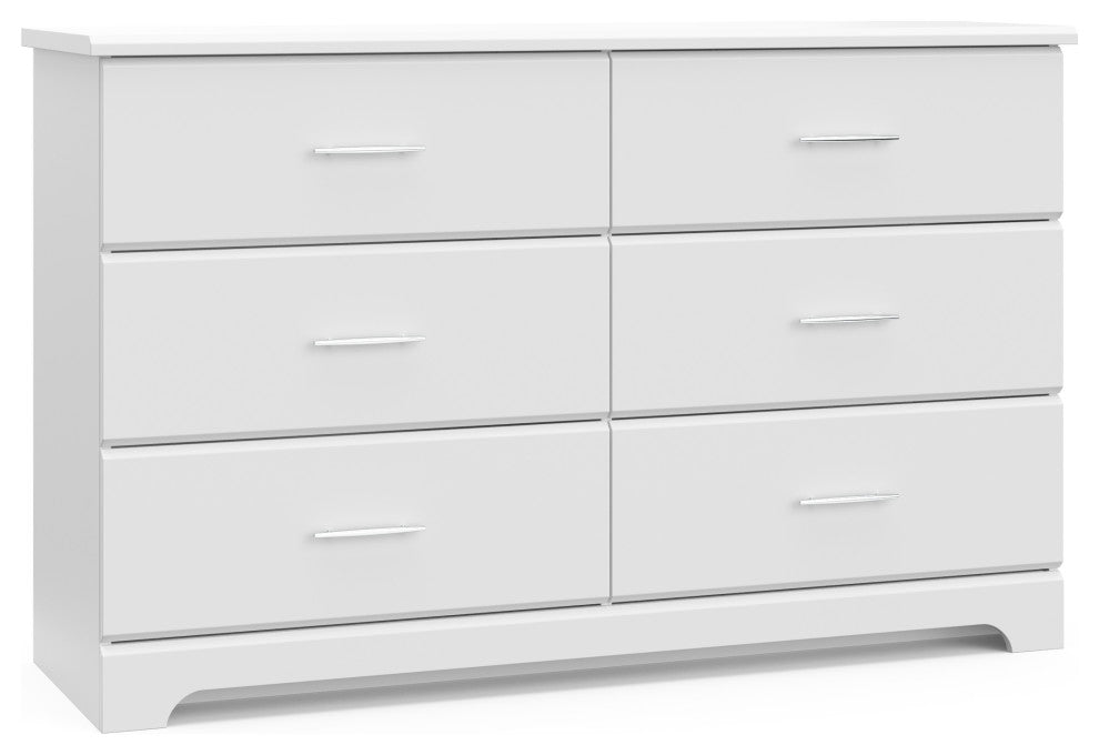 Storkcraft Brookside 6 Drawer Dresser, White