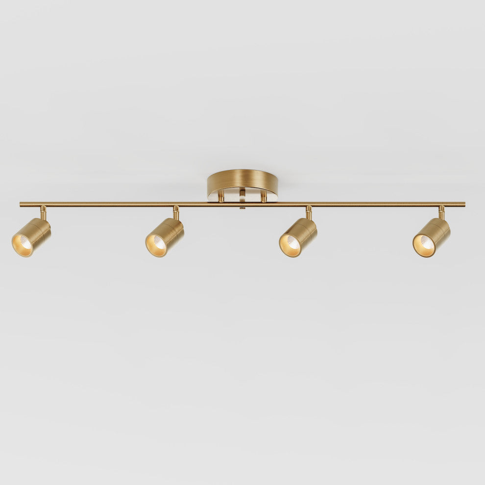 Vidalite Shura, Linear, 4 Head Track Light, Brass