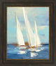 "Summer Regatta III" By Julia Purinton, Framed Wall Art, Ready to Hang