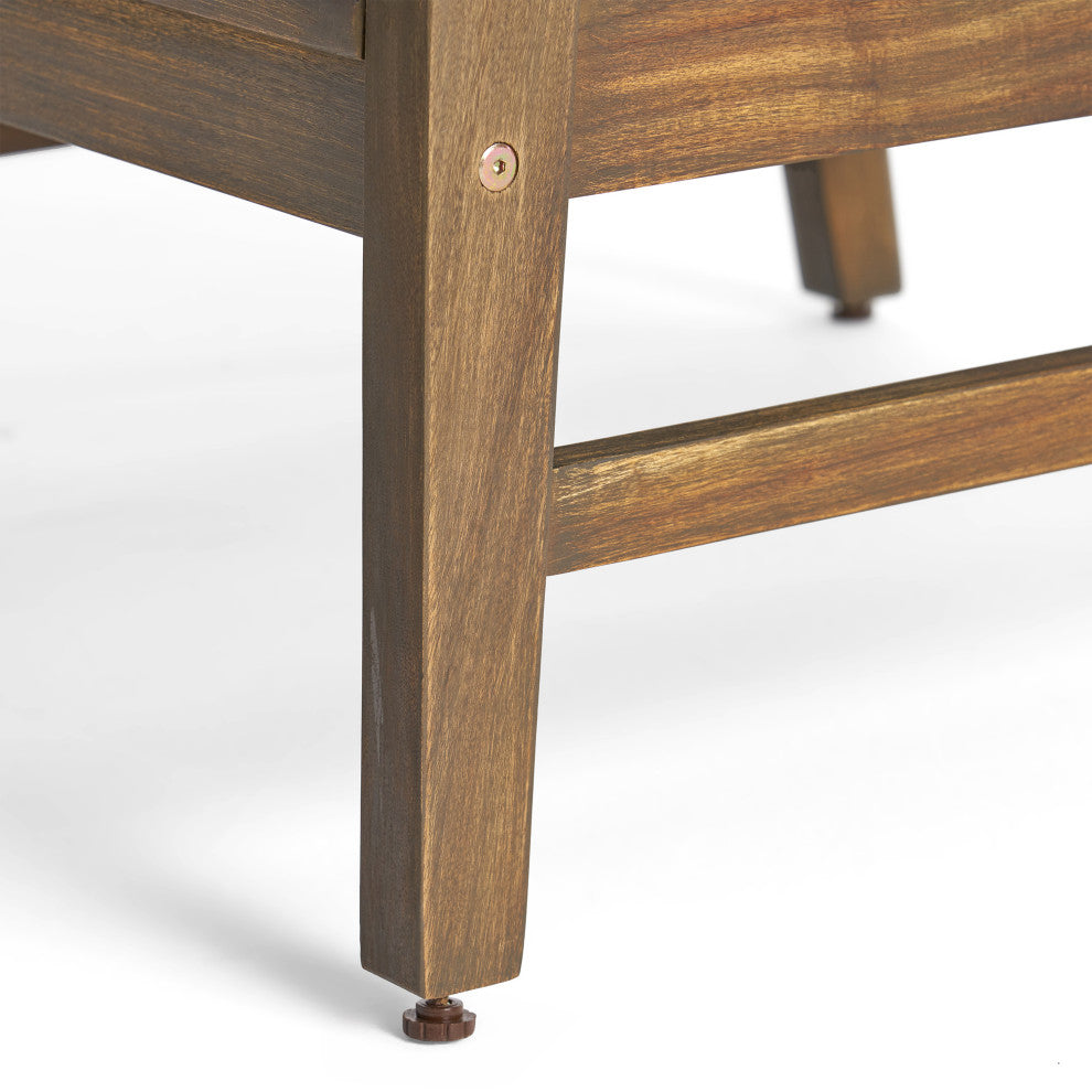Abena Outdoor Acacia Wood Club Chair