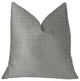 Fremont Gray and Silver Luxury Throw Pillow, 22"x22"
