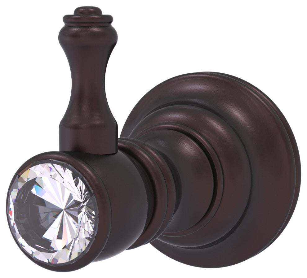 Carolina Crystal Robe Hook, Antique Bronze