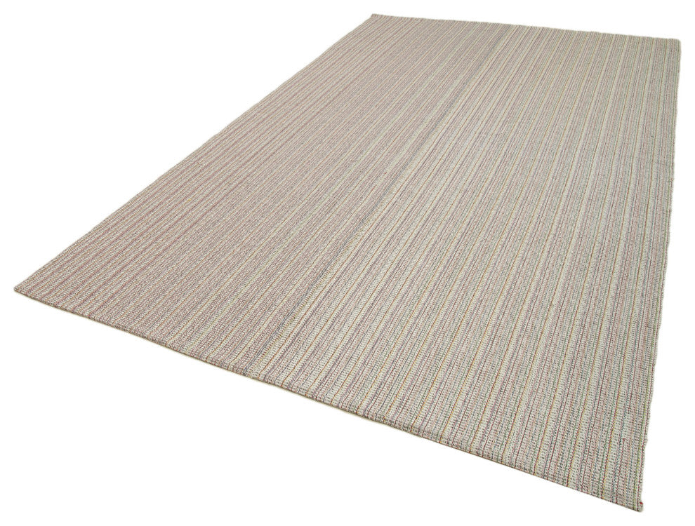 Rug N Carpet - Handmade Turkish 6' 11'' x 11' 6'' Flatweave Wool Kilim Rug