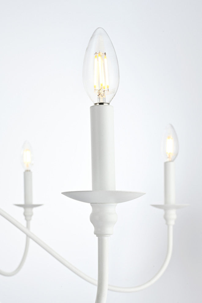 Living District Rohan 54" Chandelier in White