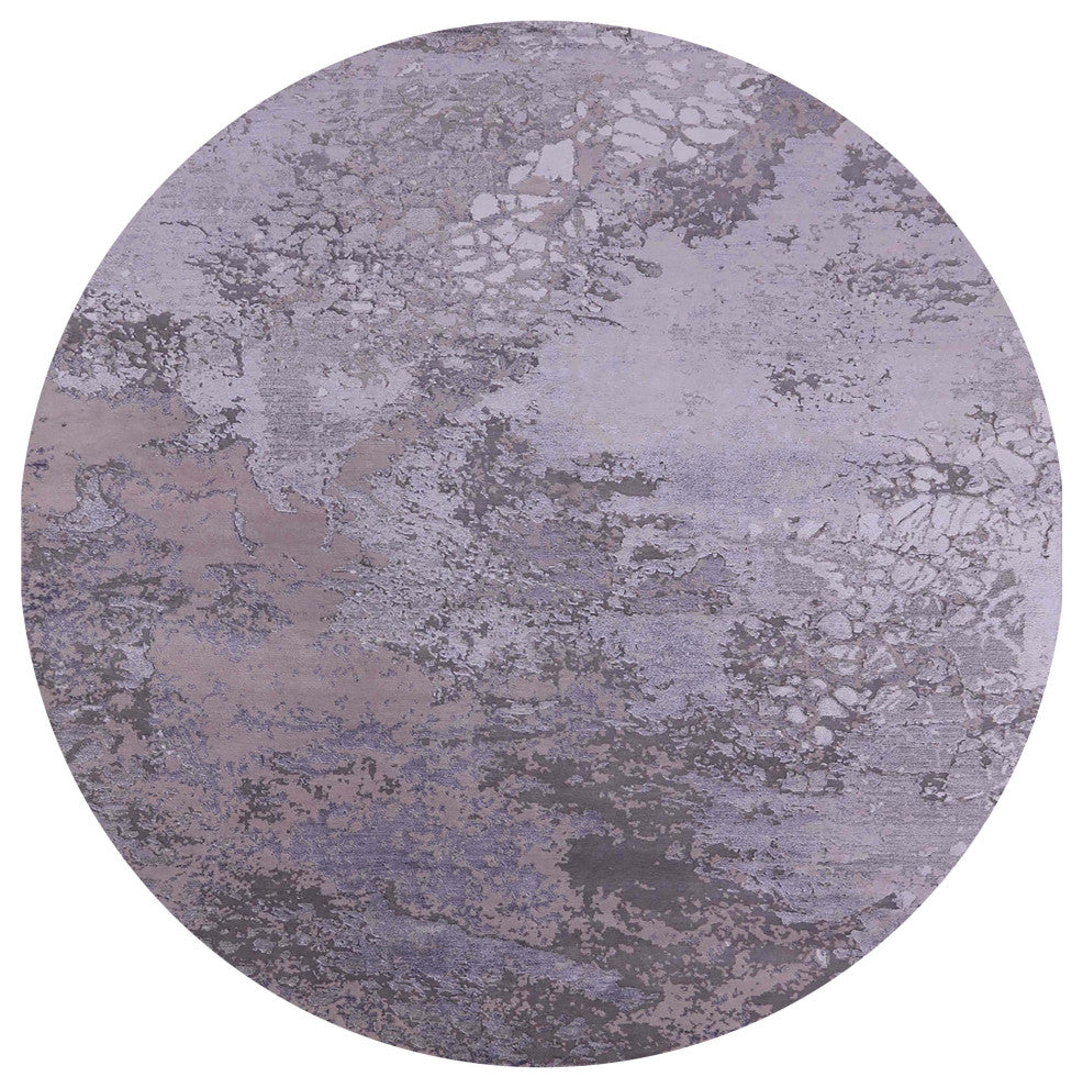 Ahgly Company Indoor Round Mid-Century Modern Area Rugs, 8' Round