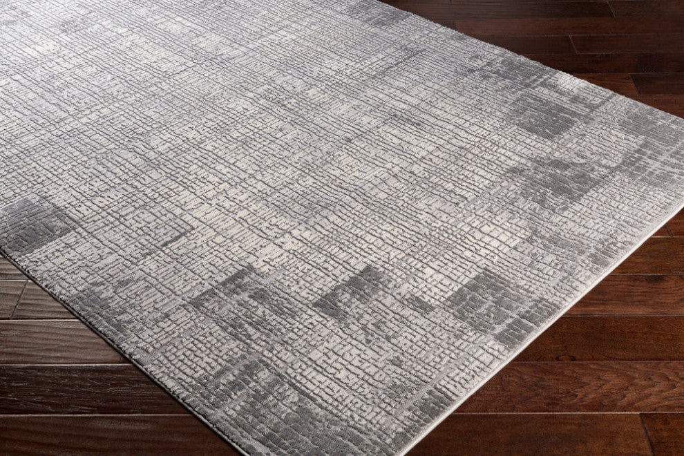 Surya Tibetan TBT-2306 2'7"x7'7" Rug, Taupe/Medium Gray/Cream