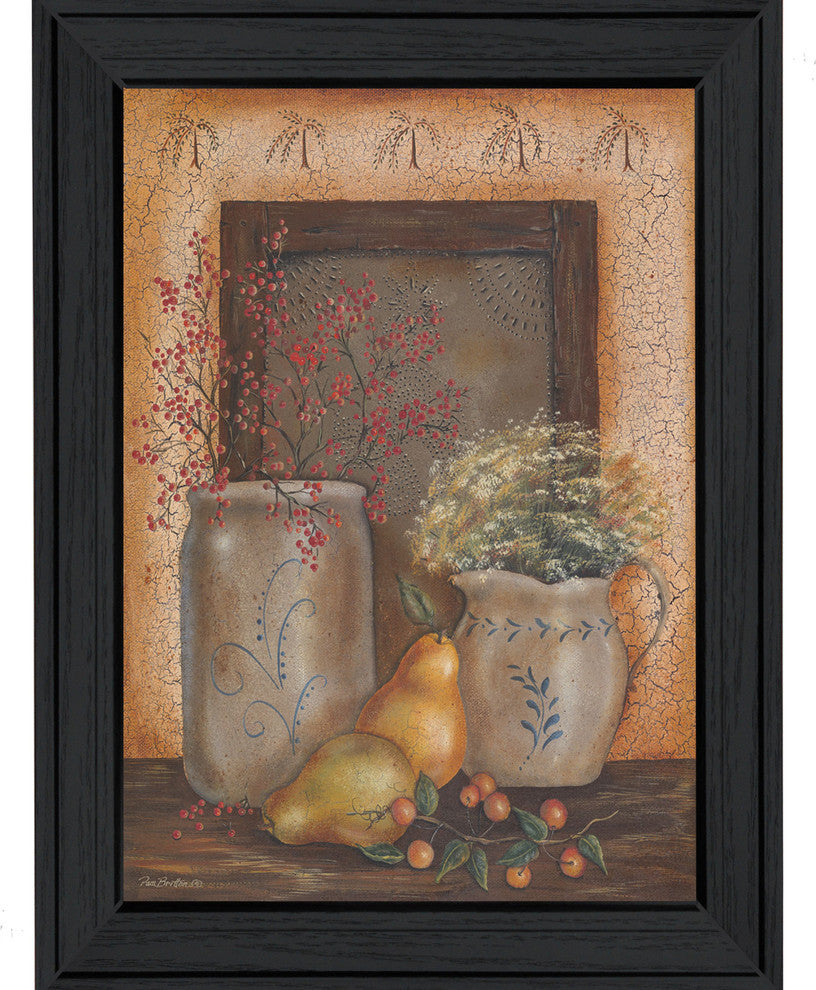 "Country Collection" By Pam Britton, Printed Wall Art, Black Frame