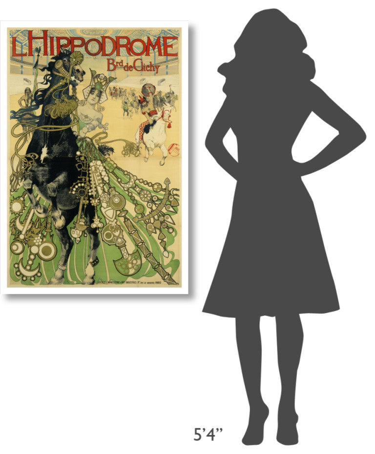 "L'Hippodrome" Digital Paper Print by Manuel Orazi, 29"x42"