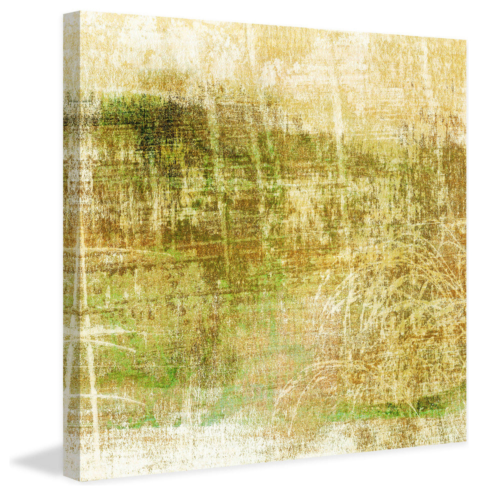 "Analog IX" Painting Print on Canvas by Aryai