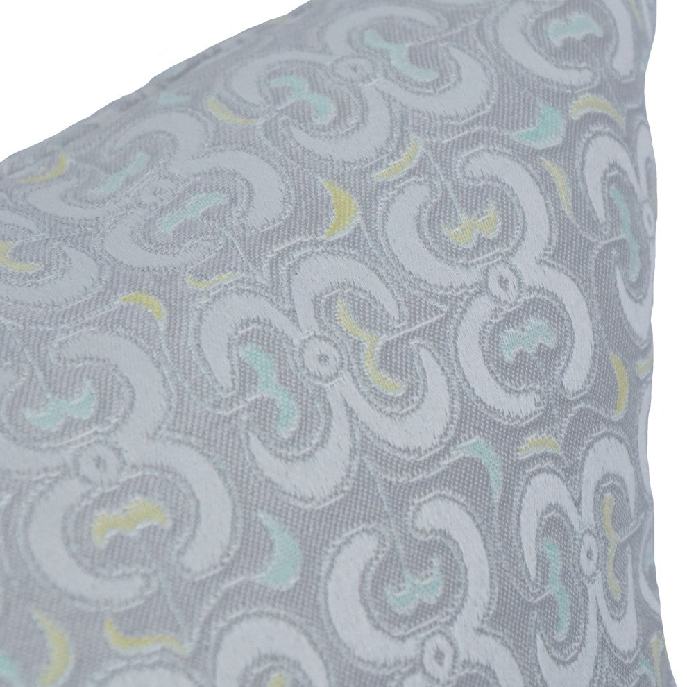 17" Jacquard Throw Pillows With Inserts, Set of 2, Mahlika Sorbet