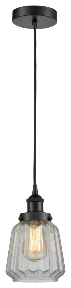 Innovations 616-1PH-BK-G142-LED 1-Light Mini Pendant, Matte Black