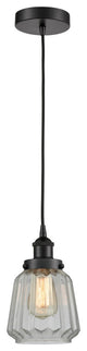 Innovations 616-1PH-BK-G142-LED 1-Light Mini Pendant, Matte Black