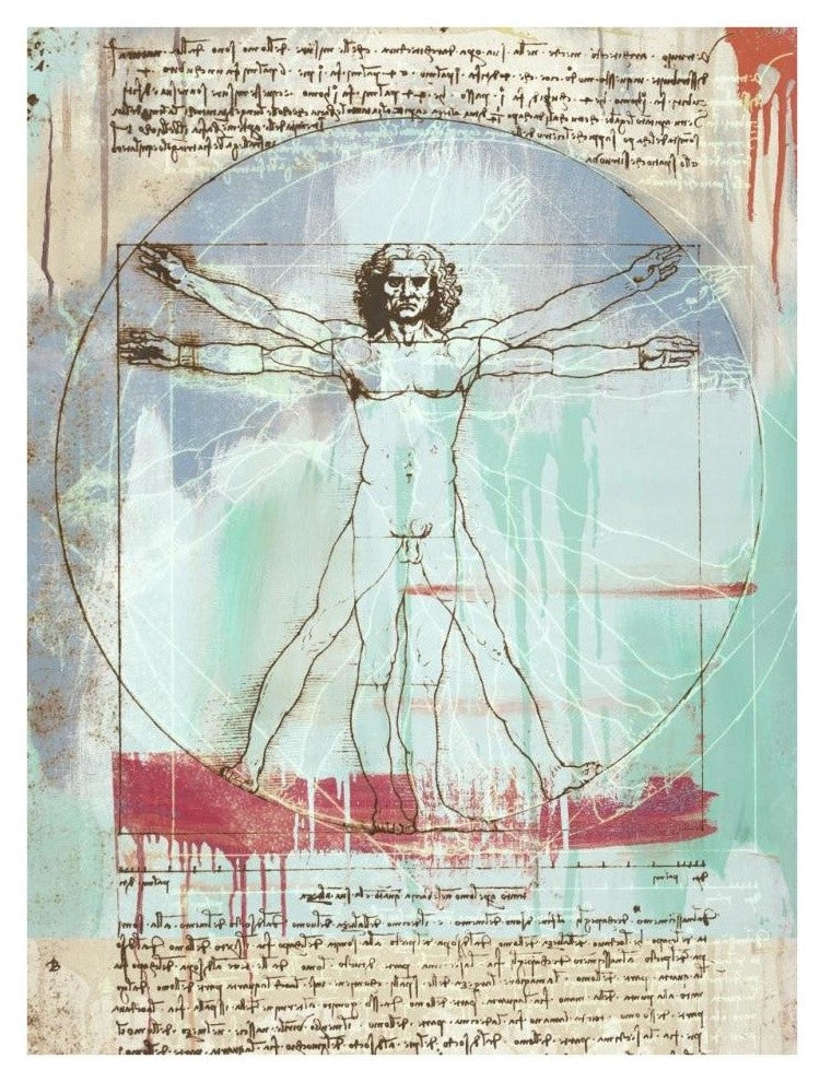 "Vitruvian Man 2.0" Digital Paper Print by Eric Chestier, 26"x34"