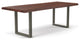 Brooks Dining Table, Americano, Pewter, 40"x116", U-Base
