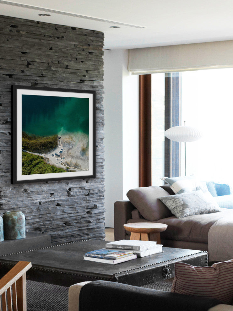 "Sea Foam" Framed Print by Karolis Janulis