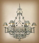 Abner Wrought Iron Chandelier