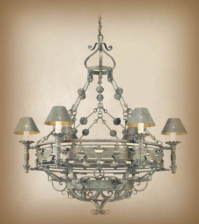 Abner Wrought Iron Chandelier