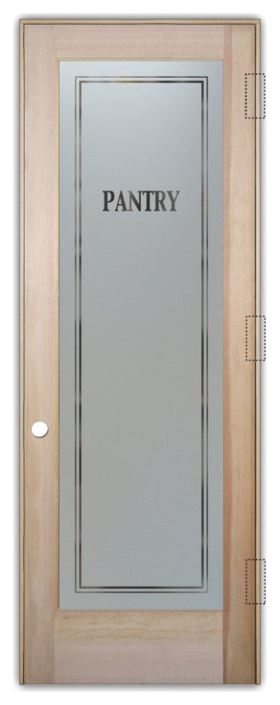 Pantry Door - Classic - Douglas Fir (stain grade) - 30" x 96" - Knob on Left...