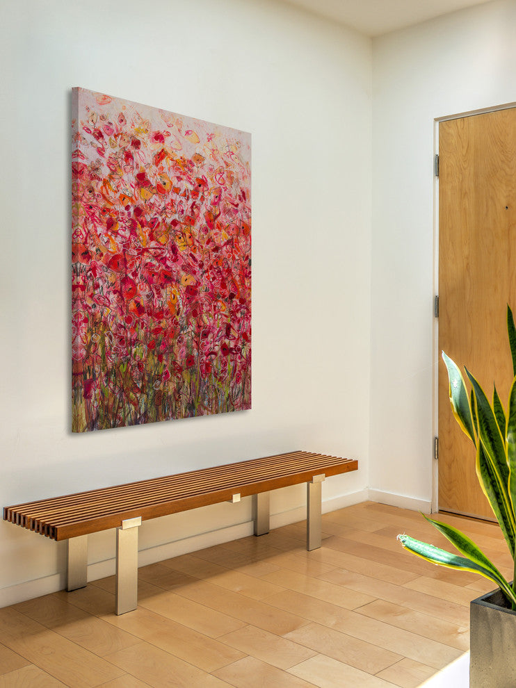 "Flower Explosion" Painting Print on Wrapped Canvas, 24x36