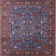 Ahgly Company Indoor Square Mid-Century Modern Area Rugs, 7' Square