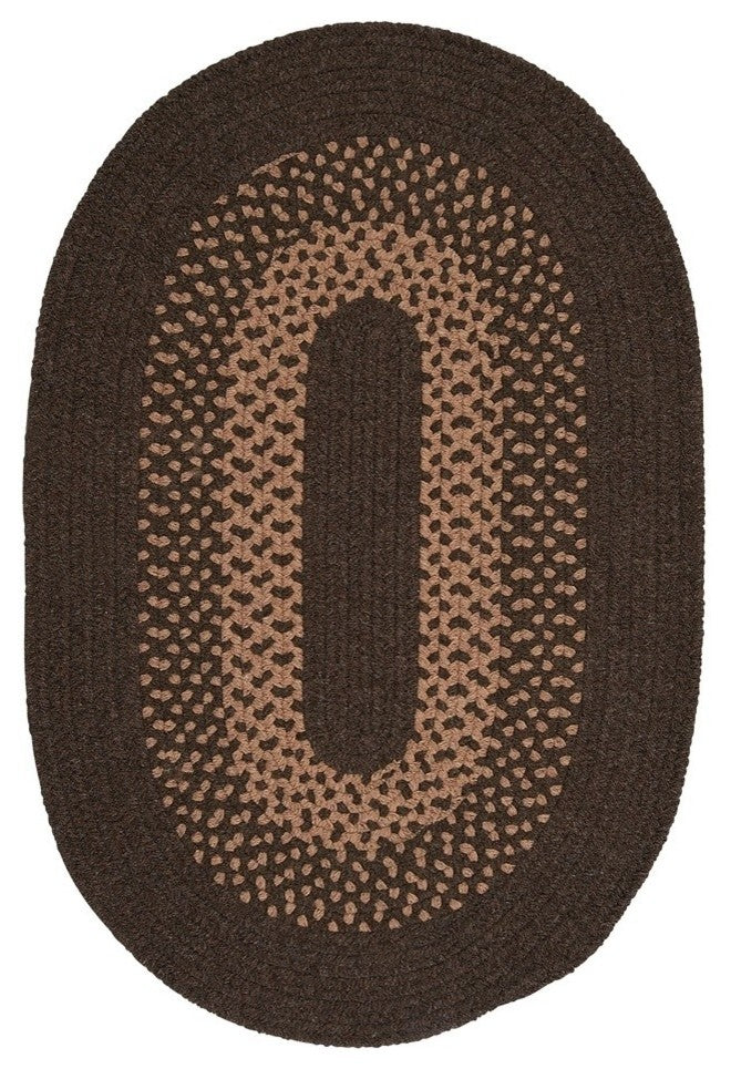 Colonial Mills Madison MD84 Roasted Brown Traditional Area Rug, Oval 2'x6'