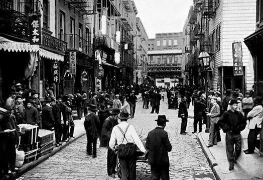 Chinatown on a Sunday: Pell Street, New York - Framed Paper Poster 20" x 30"