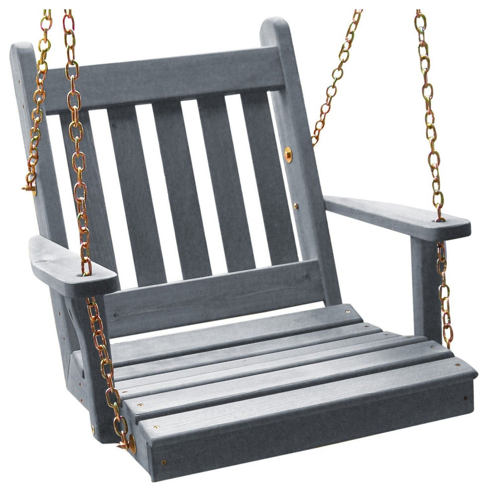 Pine Traditional English Swing, Gray Stain, 2 Foot