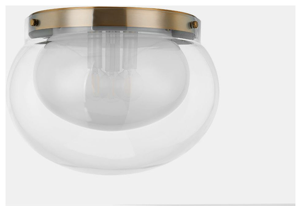 Magma Flush Mount, Patina Brass