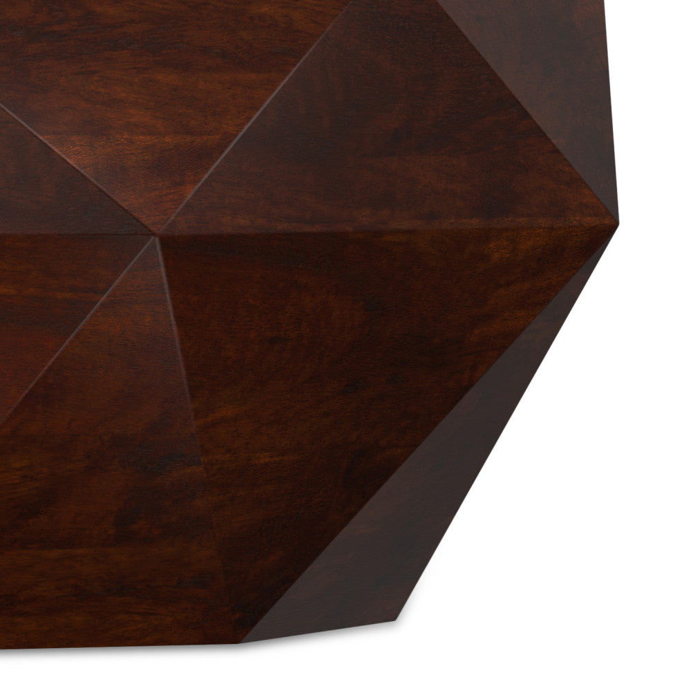 Zayn SOLID ACACIA WOOD Coffee Table, Walnut Brown