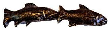 Fish Pair Pull - Bronzed Black, SIE-681582